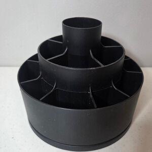 Pampered Chef Tool Turn About Carousel Black Utensil Organizer Kitchen Holder